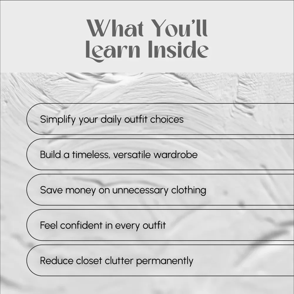 Minimalist Fashion for Effortless Style | Digital Guide for Wardrobe Inspiration, Core Pieces & Lifestyle Tips | Minimalist Fashion Inspiration eBook