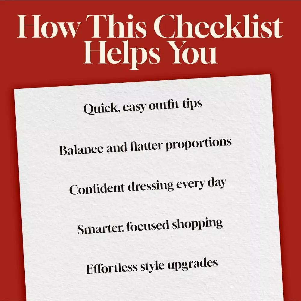 Pear-Shaped Body Styling Checklist | Instant Digital Download Style Guide for Pear Shaped Body Outfits & Fashion Tips