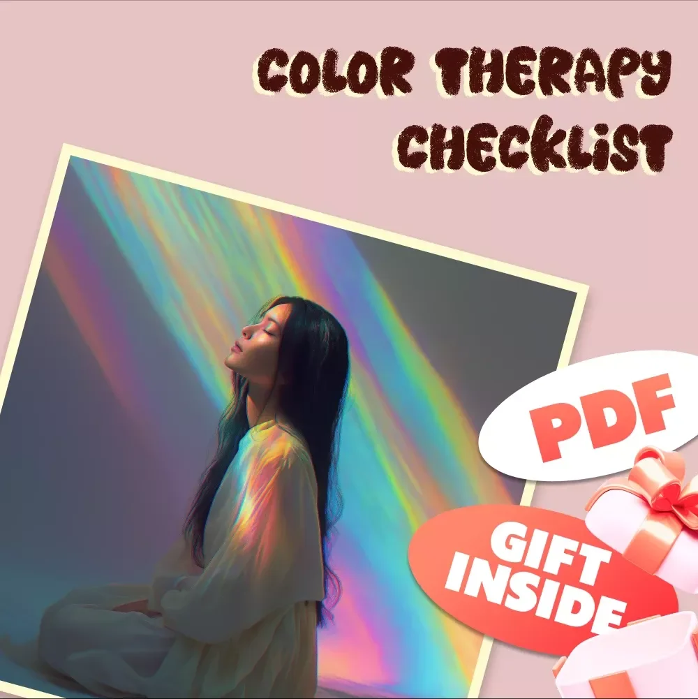 Color Therapy Checklist – Printable Digital Download for Emotional Wellness, Mood Boosting, and Stress Relief Guide
