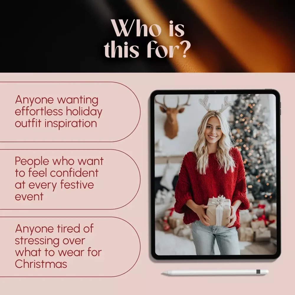 Sparkle & Style: A Guide to Perfect Christmas Outfits | Festive Fashion Tips, Outfit Ideas & Holiday Style Inspiration Digital Download