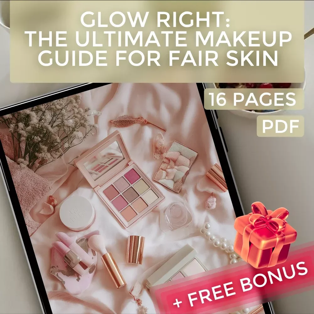 Glow Right: The Ultimate Makeup Guide for Fair Skin | Digital Download Makeup for Fair Skin Tutorial, eBook & Checklist
