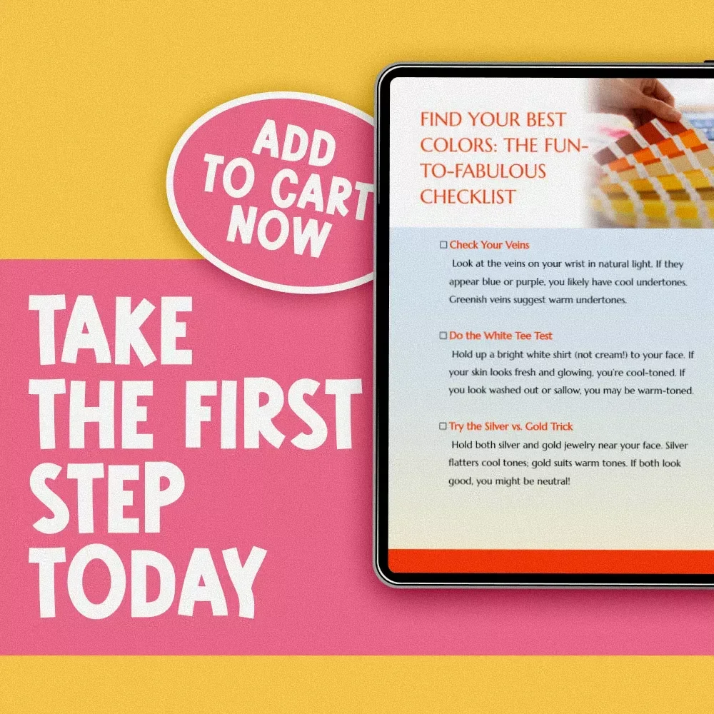 Find Your Best Colors: The Fun-to-Fabulous Checklist | How to Know What Colors Look Good on You | Digital Download for Personal Style & Confidence