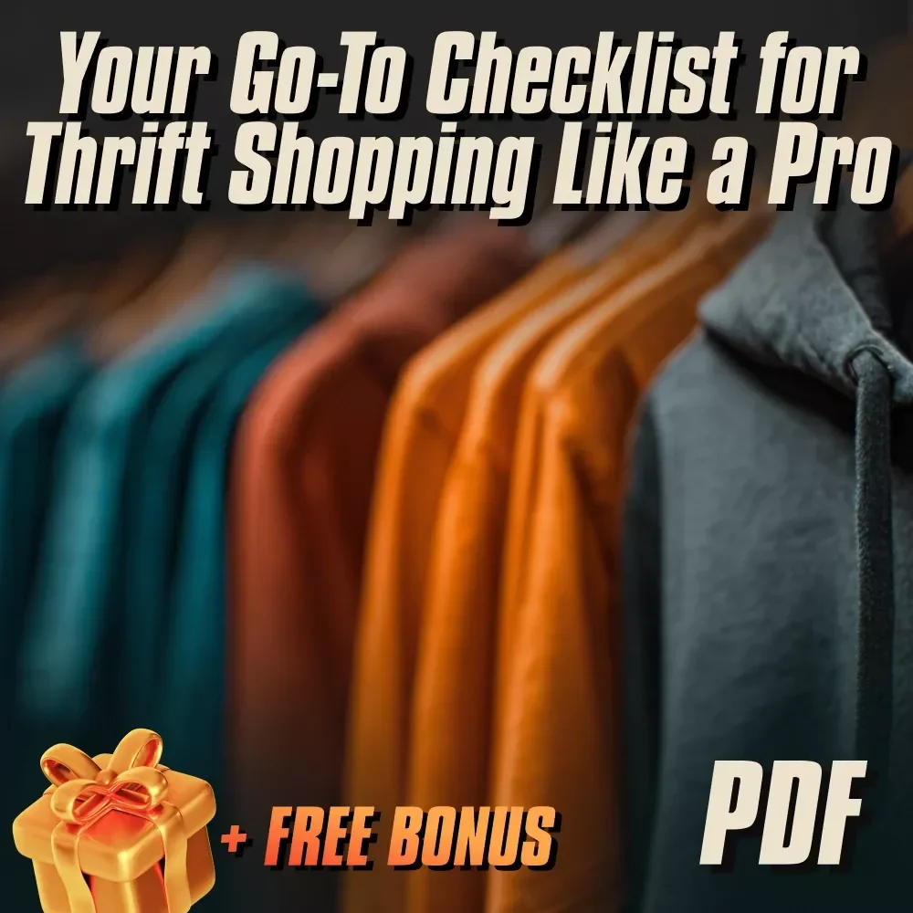 Your Go-To Checklist for Thrift Shopping Like a Pro | Digital Download Thrift Shopping Hacks Guide & Printable PDF