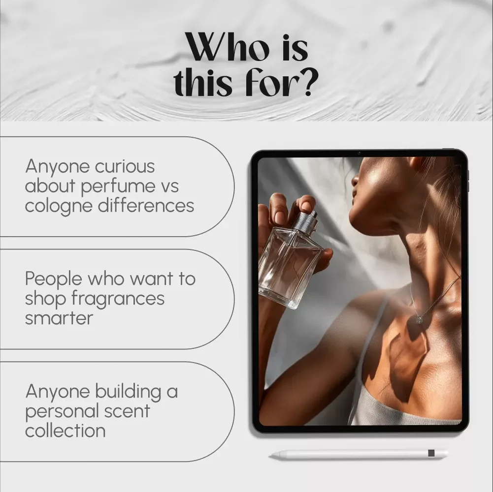 Perfume vs Cologne Explained – Digital Guide on What's the Difference Between Perfume and Cologne, Fragrance Types, and Choosing the Right Scent for You