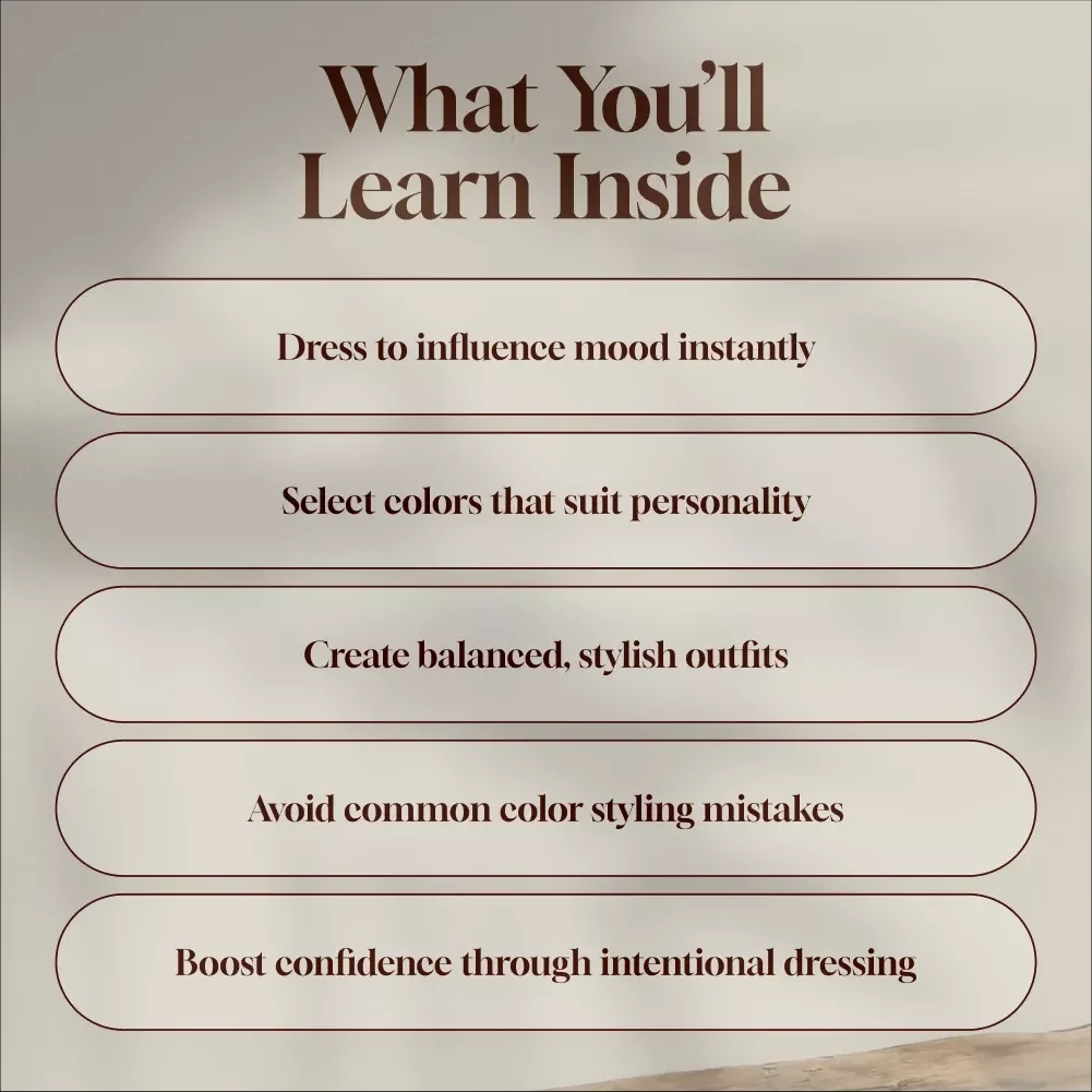 The Power of Color: Secrets of Fashion Psychology | Digital Guide to Color Psychology in Fashion for Mood, Style & Wardrobe Confidence