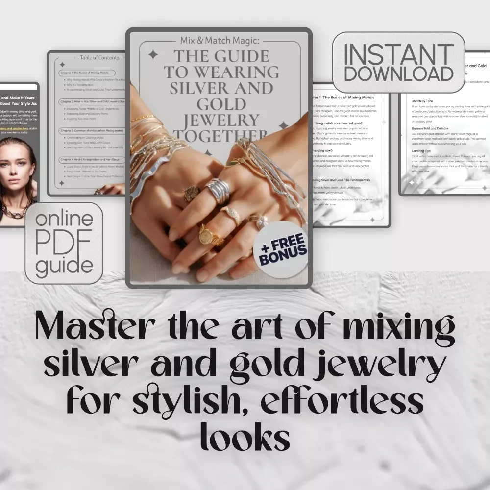 Mix & Match Magic: The Guide to Wearing Silver and Gold Jewelry Together | How to Mix Silver and Gold Jewelry Like a Pro | Digital Fashion Styling Guide