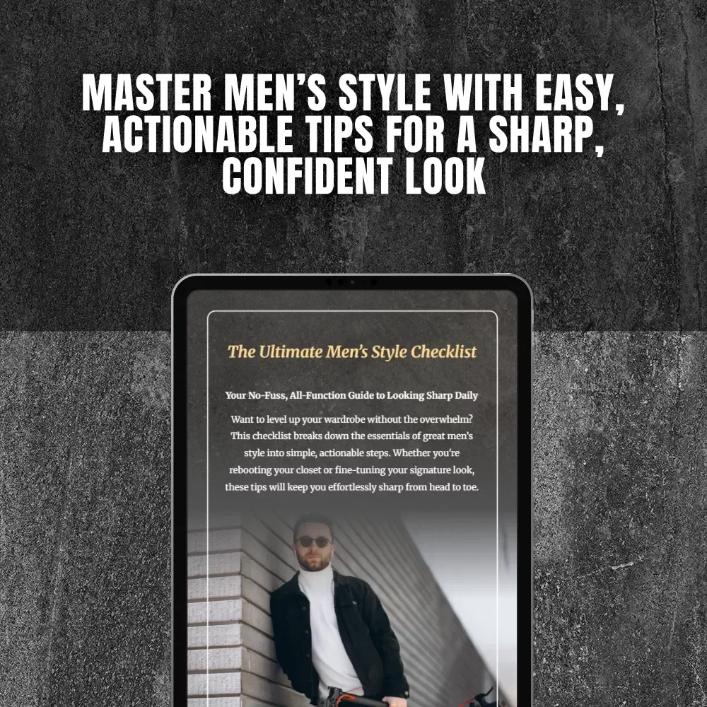 The Ultimate Men’s Style Checklist – Printable Digital Download | Modern Mens Style Guide & Wardrobe Essentials