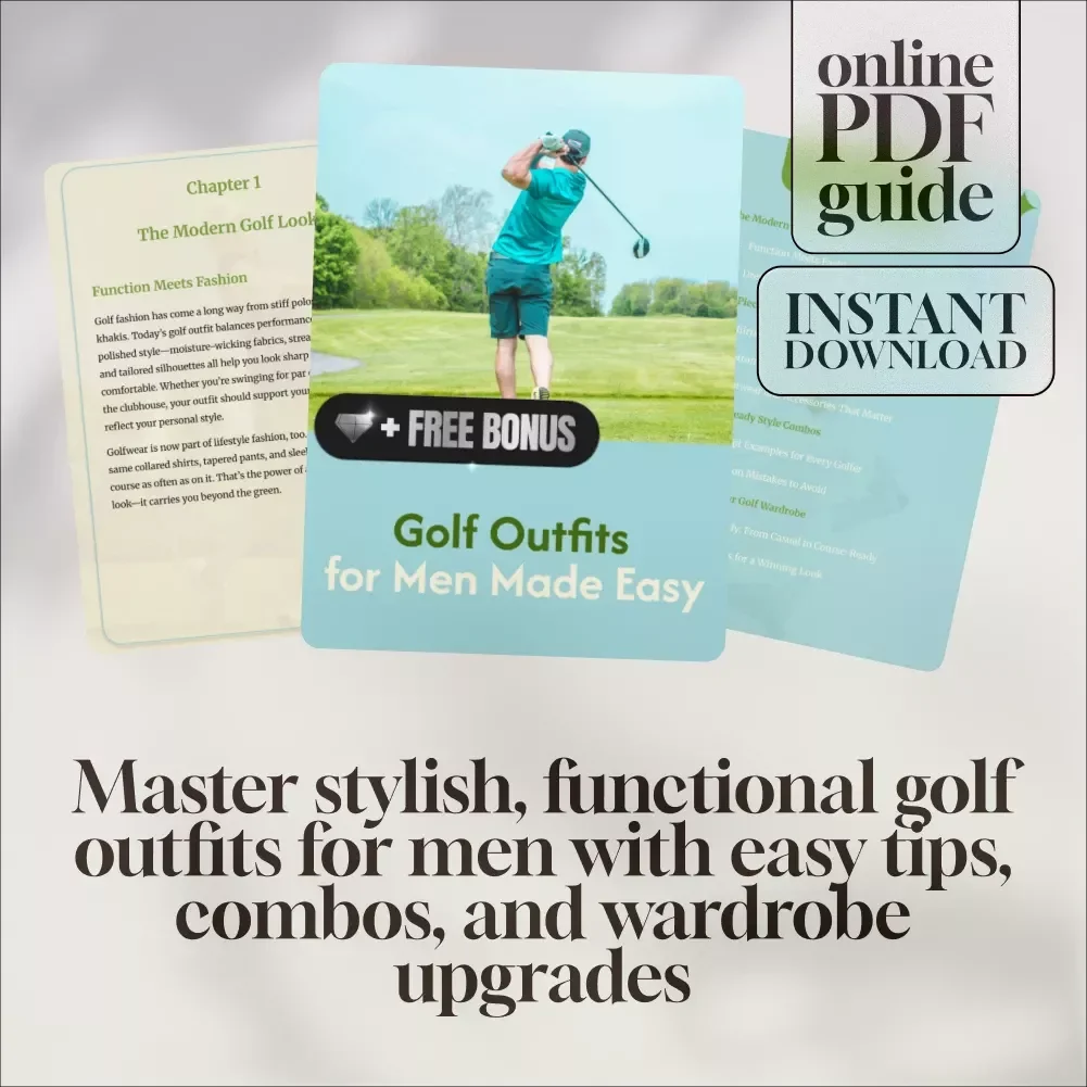 Golf Outfits for Men Made Easy | Stylish Men's Golf Outfit Guide for Course-Ready Looks, Wardrobe Tips & Style Combos (Digital Download)