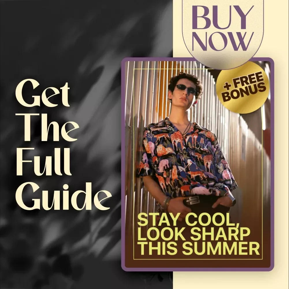 Stay Cool, Look Sharp This Summer – Men’s Summer Fashion Guide for Effortless Style, Wardrobe Essentials, and Outfit Inspiration (Digital Download)