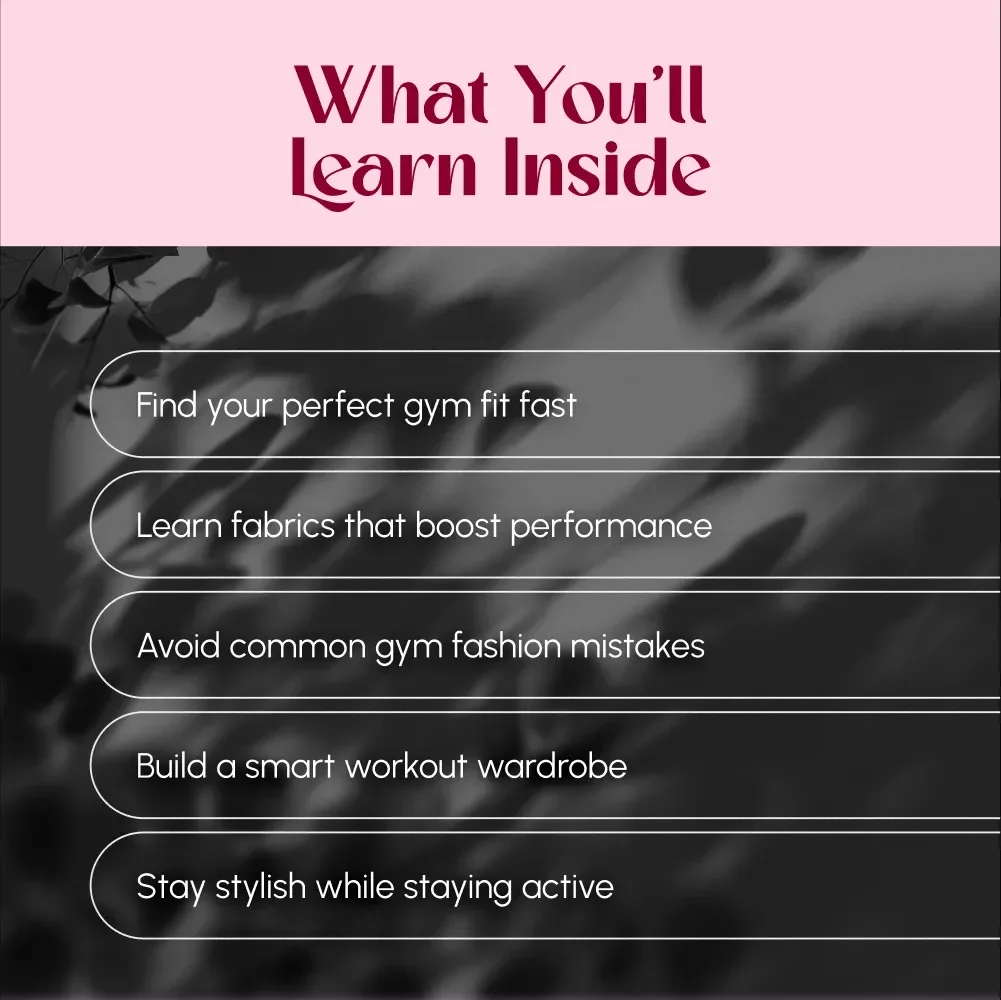 Your Ultimate Guide to Women’s Gym Outfits | Digital Download Fitness Style eBook for Women’s Workout Wardrobe Inspiration