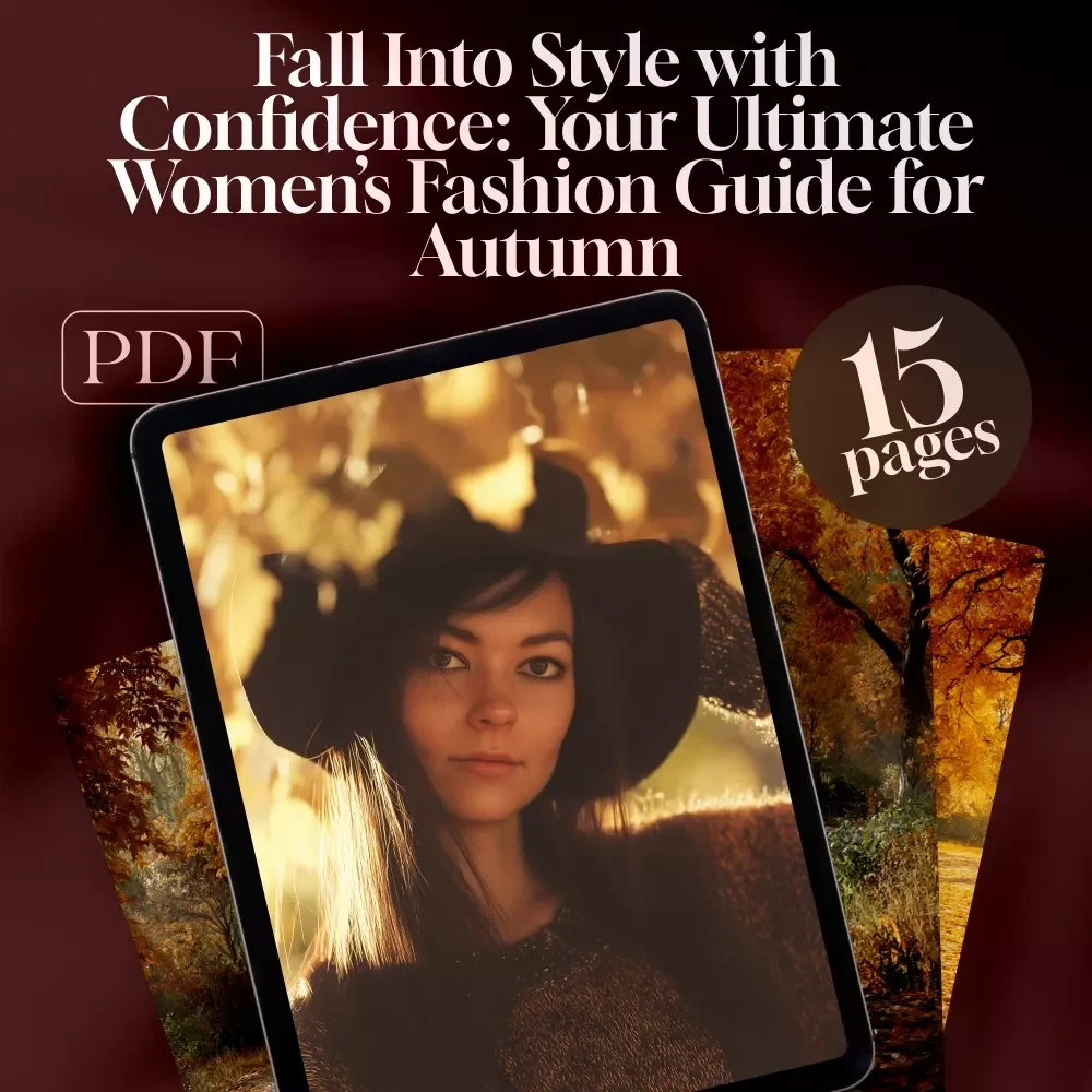 Fall Into Style with Confidence: Your Ultimate Women’s Fashion Guide for Autumn | Digital Download eBook | Womens Fall Fashion Tips, Wardrobe Checklist & Styling Guide