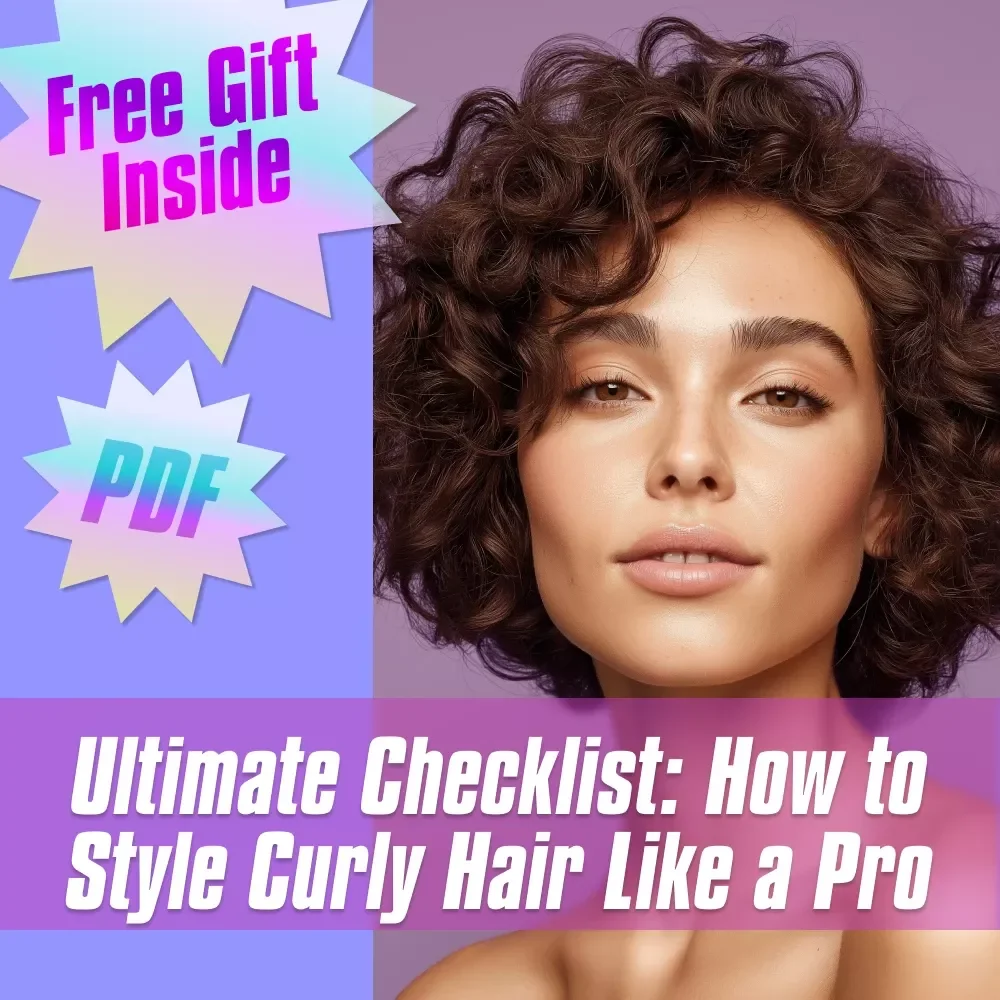 Ultimate Checklist: How to Style Curly Hair Like a Pro | Digital Download Hair Care Guide for Perfect Curls, Curl Styling Tips & Step-by-Step Routine