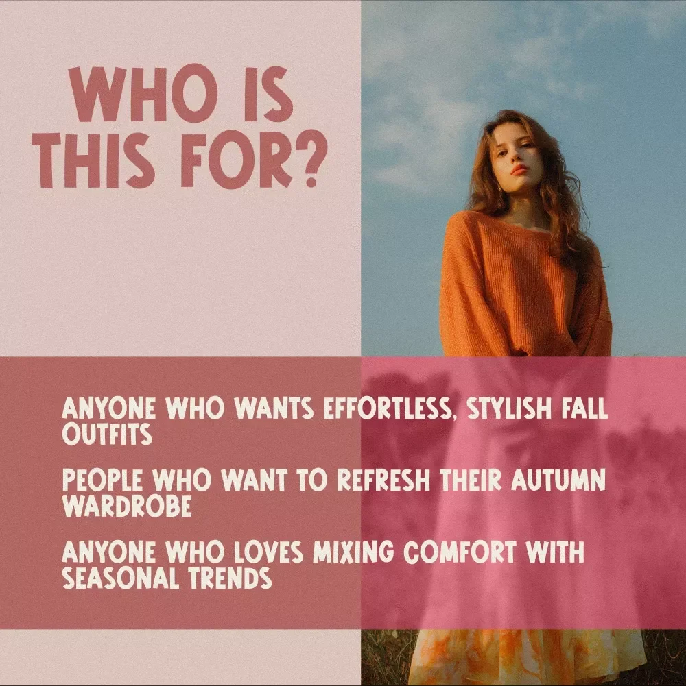 Fall Fashion Essentials for Women | Stylish Fall Outfits Women’s Digital Checklist for Effortless Autumn Wardrobe Planning