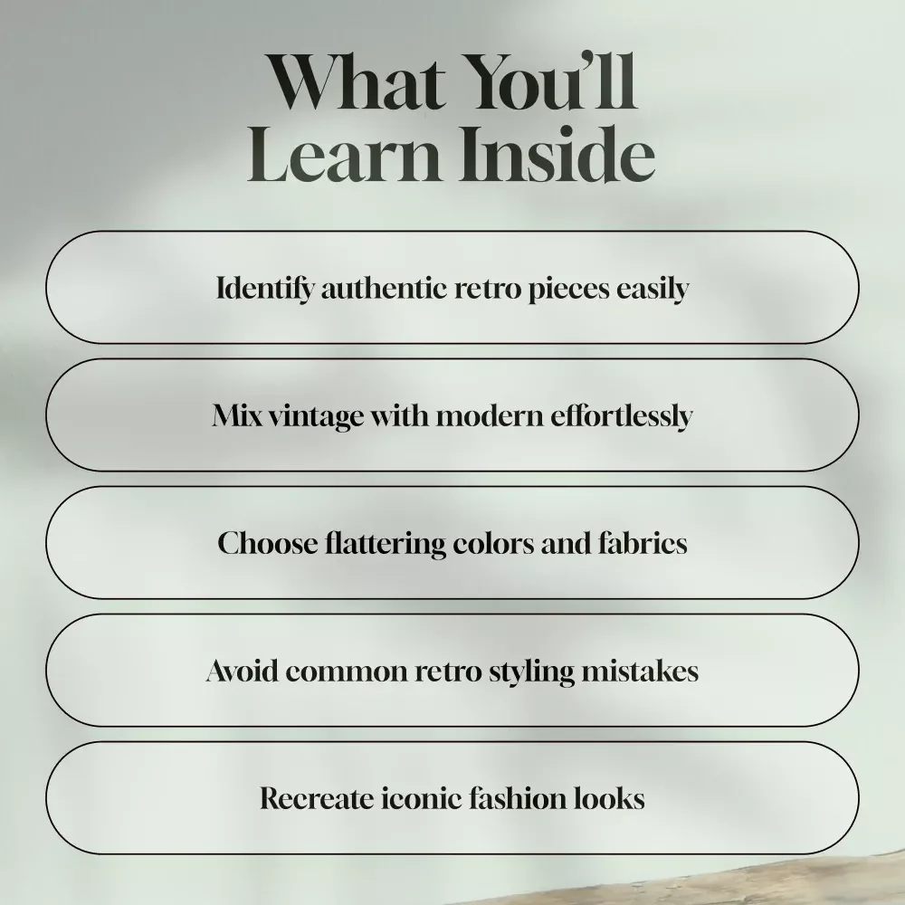 Retro Style Revamp: How to Rock Classic Fashion Like a Pro | Vintage Fashion Guide for Retro Style Clothing Lovers, eBook, Digital Download