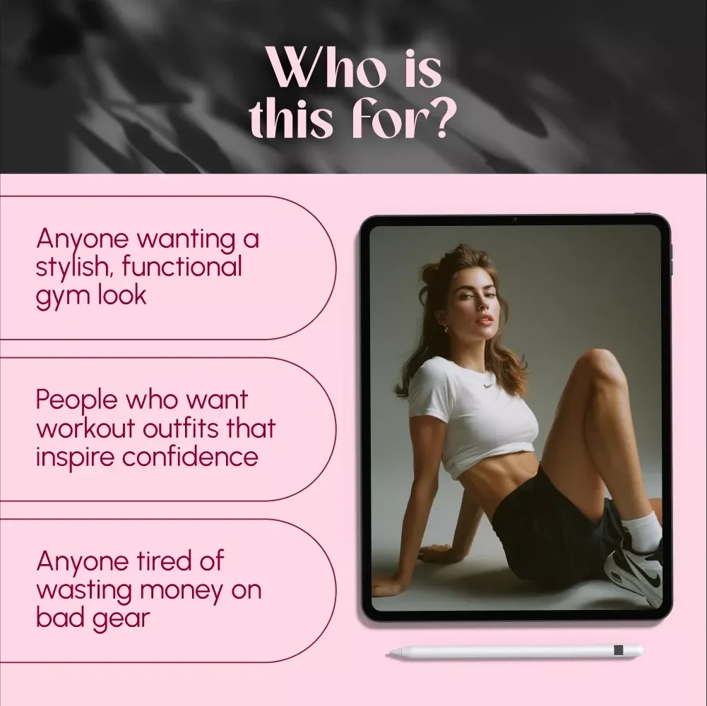 Your Ultimate Guide to Women’s Gym Outfits | Digital Download Fitness Style eBook for Women’s Workout Wardrobe Inspiration