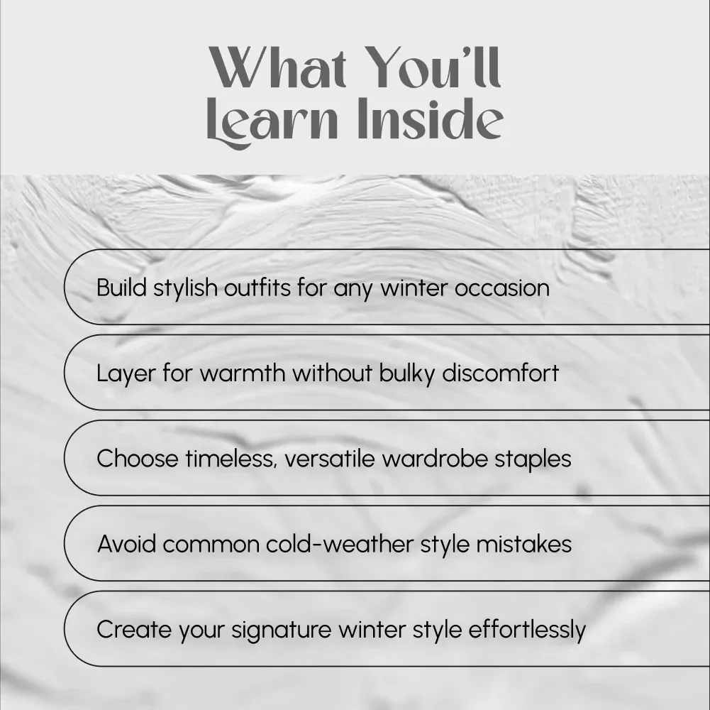 The Ultimate Men’s Winter Style Guide | Digital Download for Winter Style Men | Layering Tips, Wardrobe Essentials & Outfit Inspiration