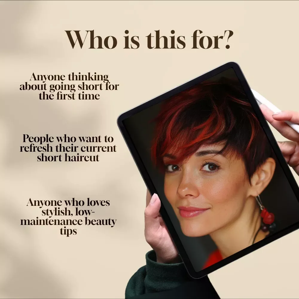Short Hair, Big Style | Digital Guide for Short Hair Styles | Bob, Pixie, Shag + Styling Tips