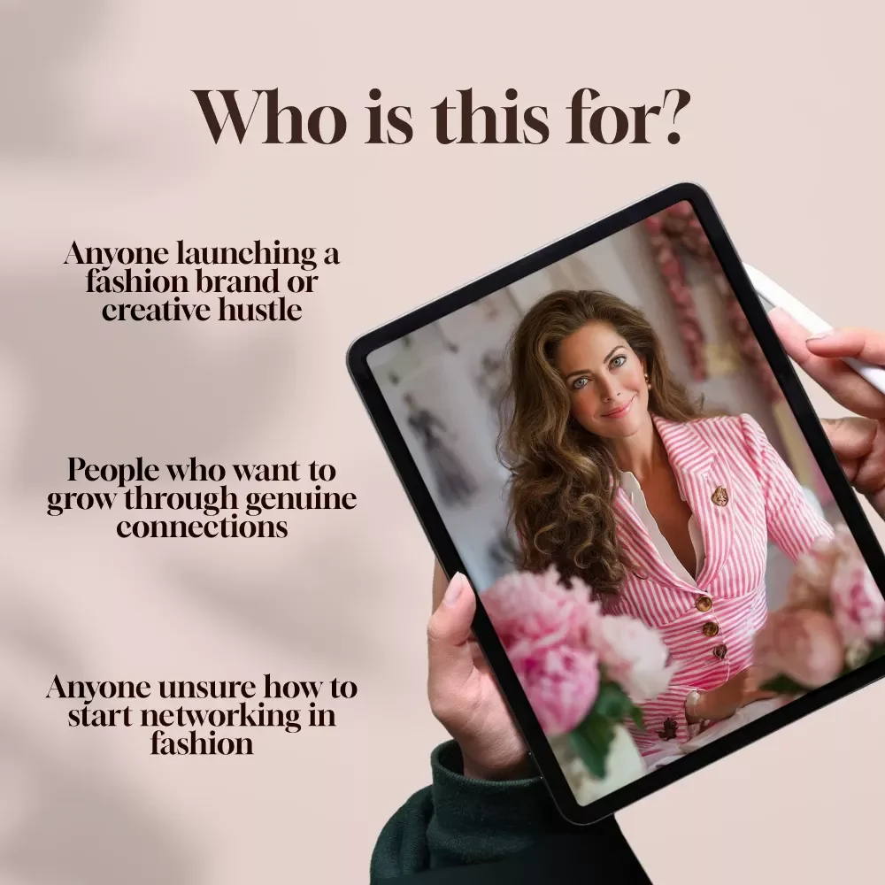 Networking Guide for Aspiring Fashion Entrepreneurs – Digital Download for Fashionpreneurs, Fashion Startups & Emerging Designers | eBook, Checklist, Beginner Guide