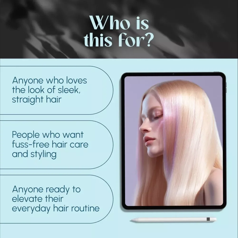 Your Everyday Guide to Stunning Straight Hair | Digital Download for Straight Hair Styles, Care & Styling Tips