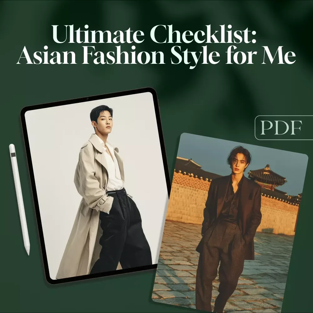 Ultimate Checklist: Asian Fashion Style for Me | Men's Style Guide | K-Fashion Digital Download | Asian Fashion Style Men | Korean Streetwear PDF