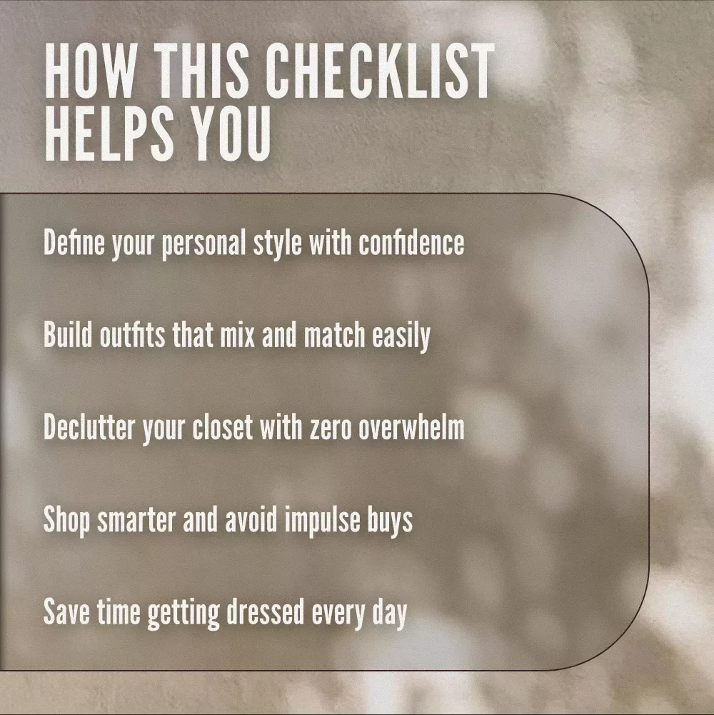 Build Your Ultimate Capsule Wardrobe: The Fun & Easy 50-Step Checklist | How to Build a Capsule Wardrobe Digital Download PDF