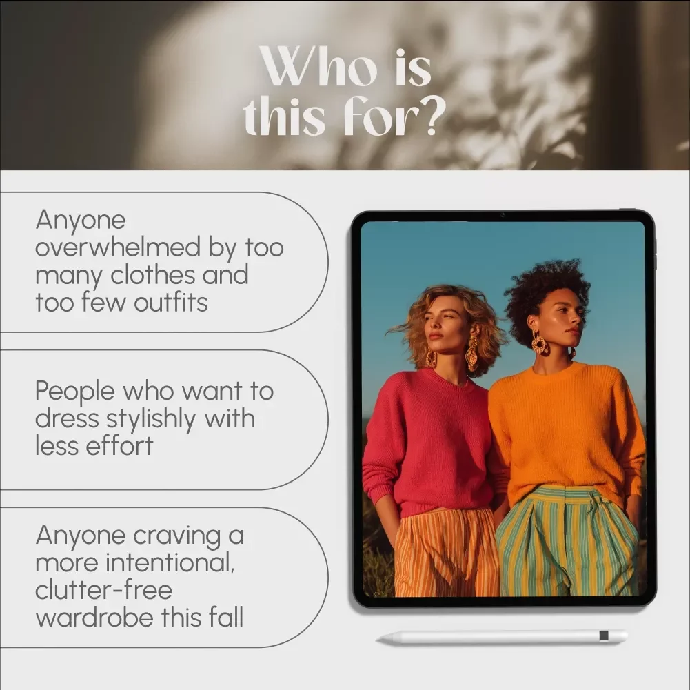 Effortless Style for Crisp Days Ahead – Fall Capsule Wardrobe Guide | Digital Download eBook & Checklist