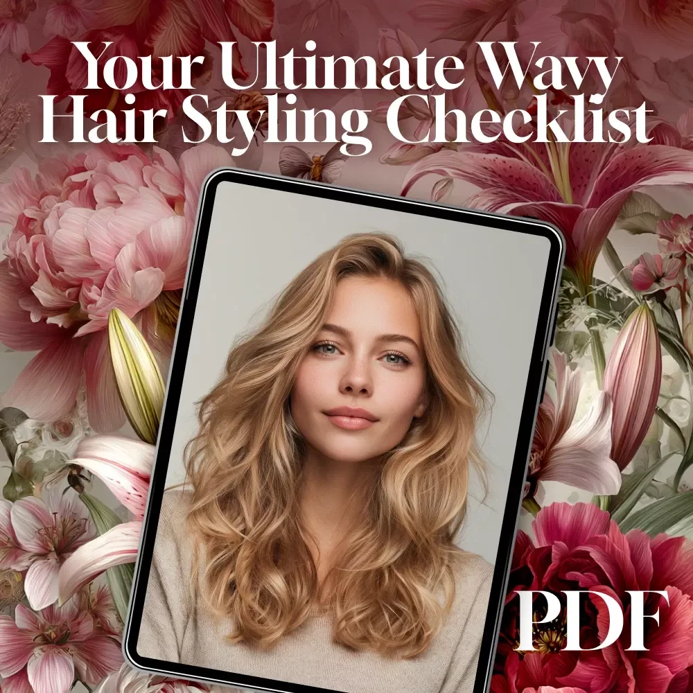 Your Ultimate Wavy Hair Styling Checklist – Digital Download for Effortless, Defined Waves | How to Style Wavy Hair eBook & Printable Guide