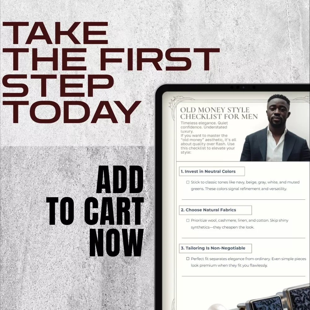 Old Money Style Checklist for Men | Classic Men’s Fashion Guide | Digital Download, Minimalist Wardrobe & Timeless Style for Gentlemen