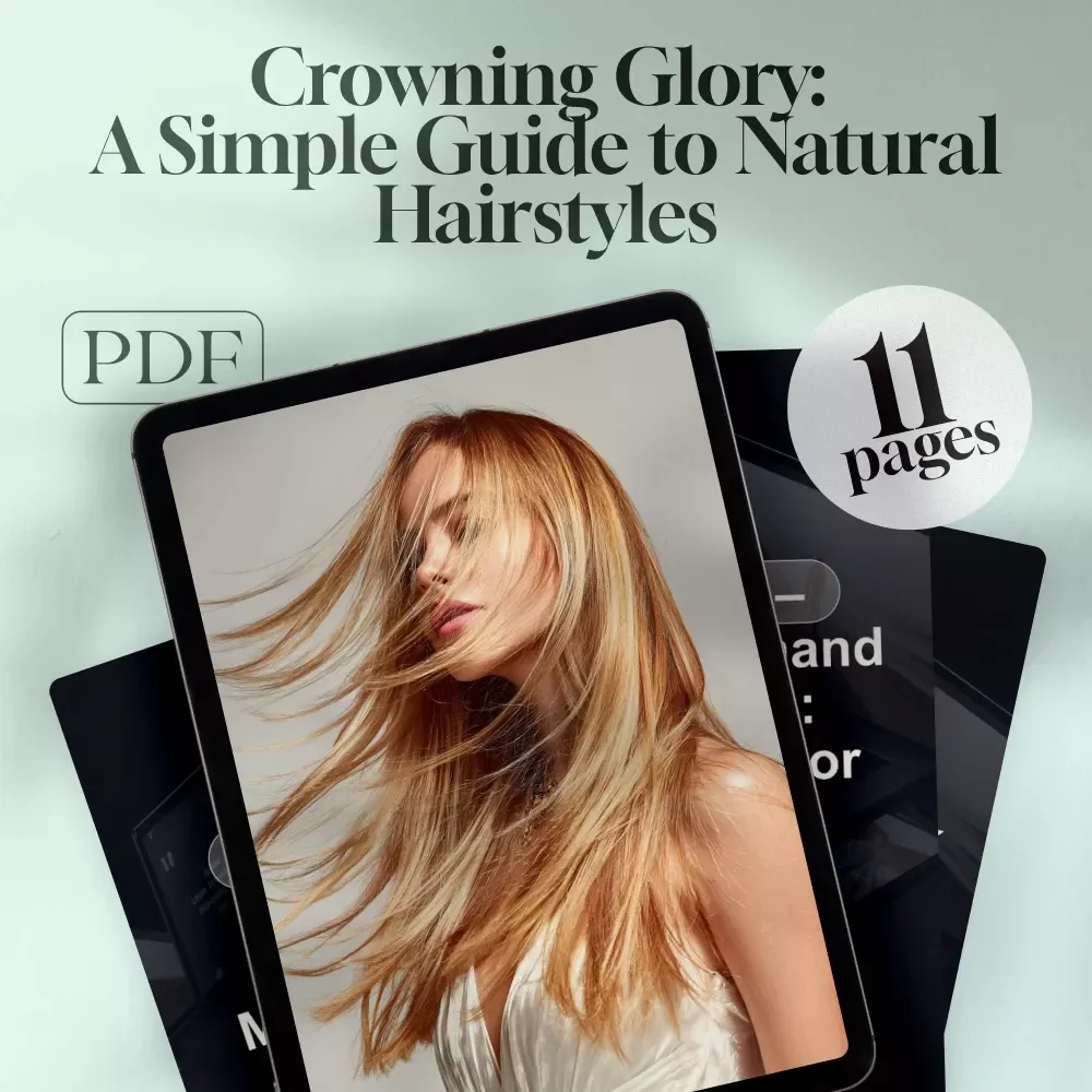 Crowning Glory: A Simple Guide to Natural Hairstyles | Digital Download Guide for Beautiful, Confident Natural Hair Styles, Protective Looks & Care Tips