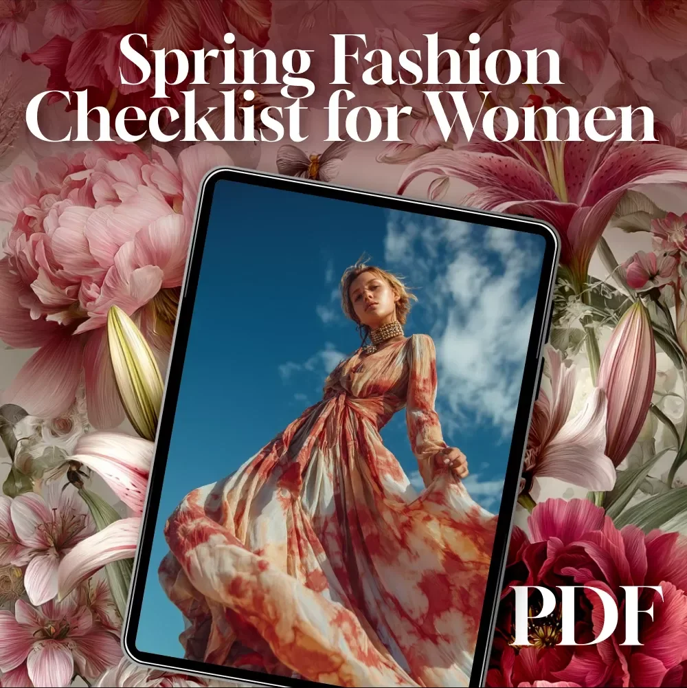 Spring Fashion Checklist for Women – Printable Wardrobe Guide for Spring Fashion for Women | Seasonal Style Digital Download