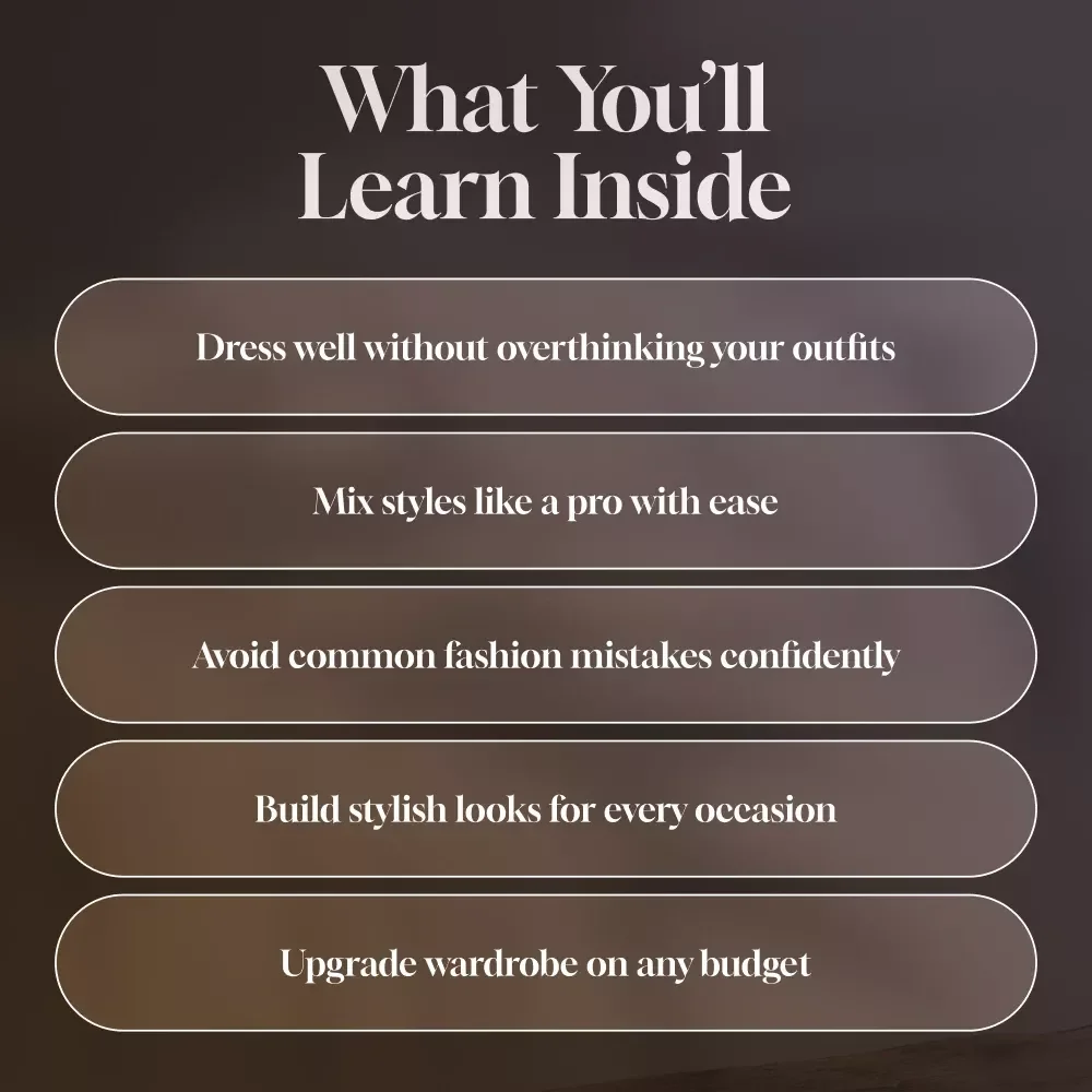 The Modern Man’s Style Playbook: From Casual Cool to Sharp Sophistication | Fashion Styles for Men Guide | Digital Download