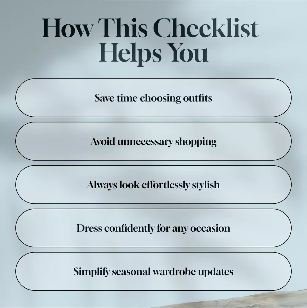 Your Ultimate Must-Have Fashion Pieces Checklist | Digital Wardrobe Essentials Guide & Timeless Outfit Planner for Effortless Style