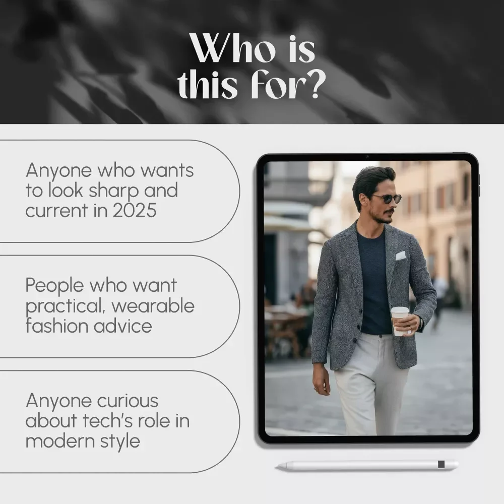 Styled & Ahead: The Modern Man’s Guide to 2025 Menswear Trends – Digital Download Guide for the Latest Mens Wear Fashion, Street Style, Runway Looks & Capsule Wardrobe Planning