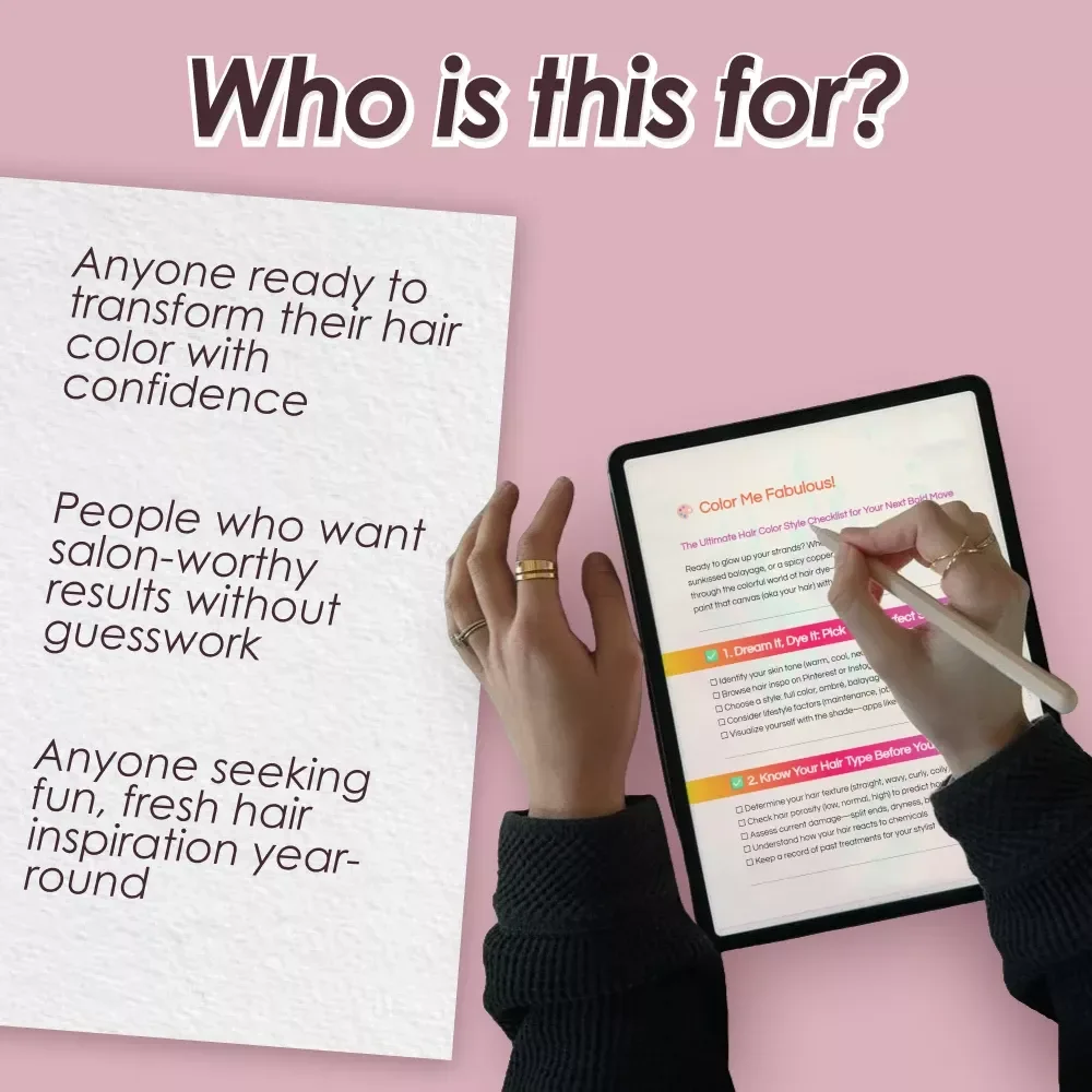 Color Me Fabulous – Hair Color Styles Checklist & Guide for Perfect Shades, Salon & DIY Coloring, Aftercare & Seasonal Inspiration
