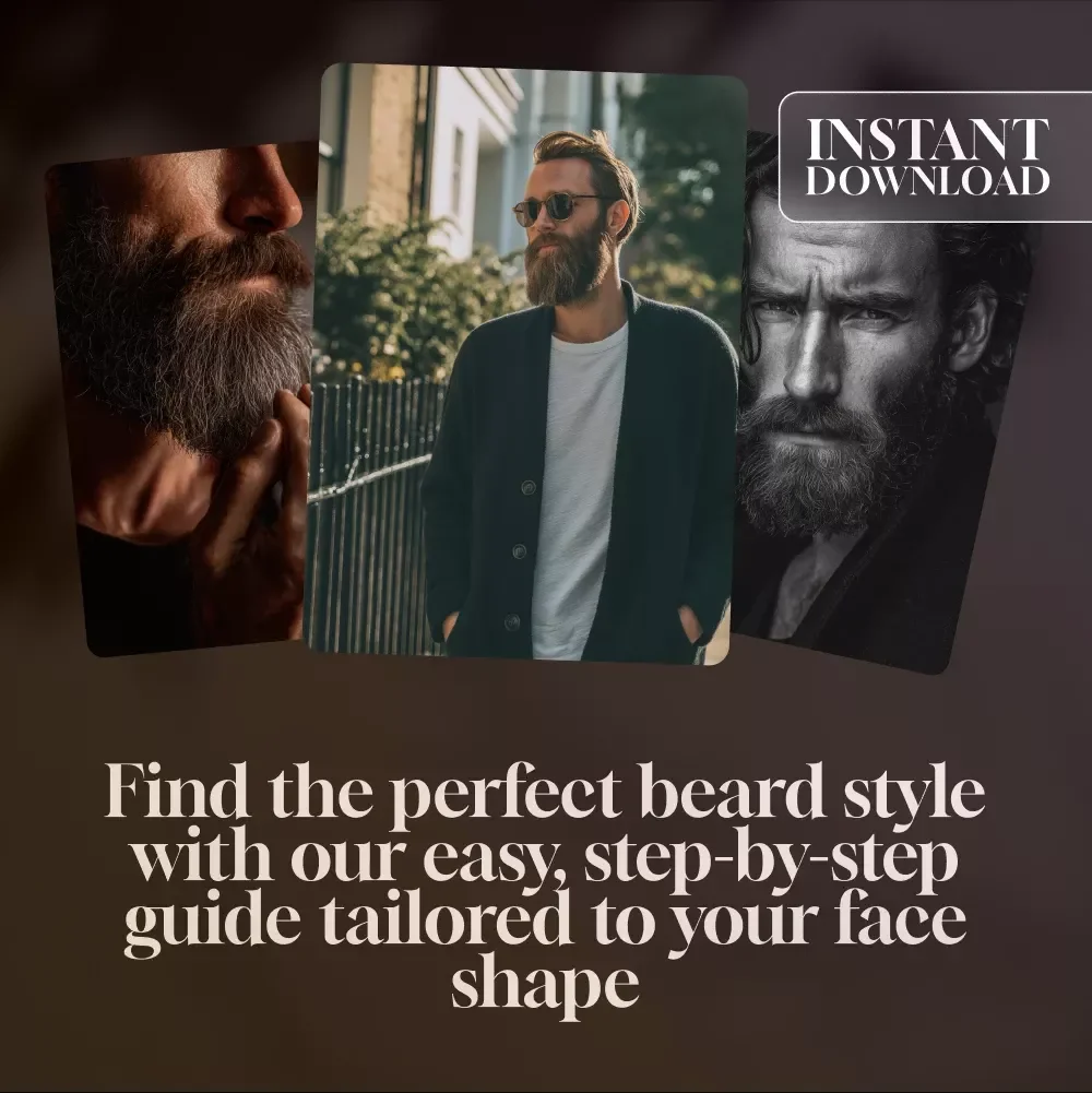 Which Beard Style Suits Me? — Your Easy Checklist | Instant Download | Beard Style Guide for Men | Digital Grooming Checklist for All Face Shapes