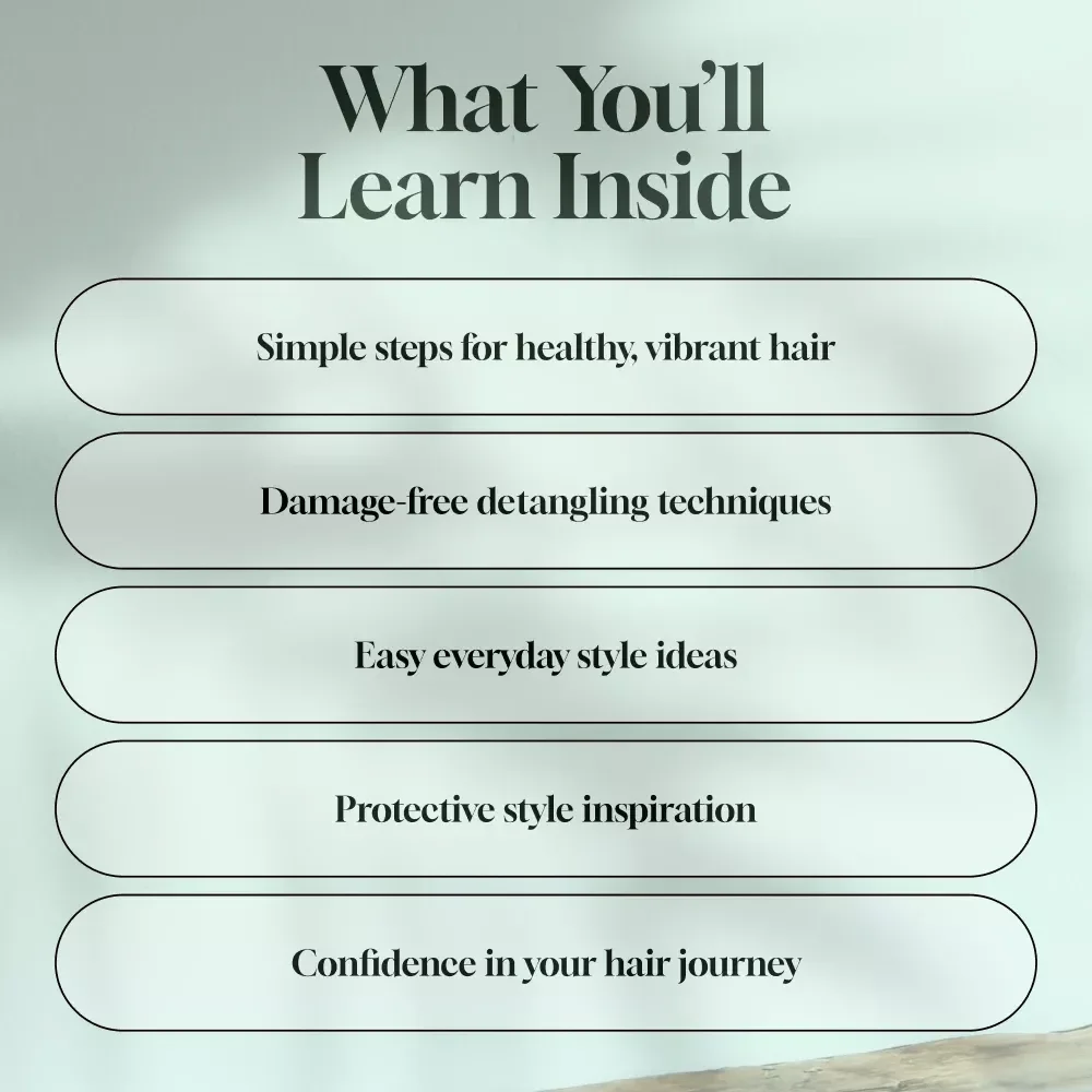 Crowning Glory: A Simple Guide to Natural Hairstyles | Digital Download Guide for Beautiful, Confident Natural Hair Styles, Protective Looks & Care Tips
