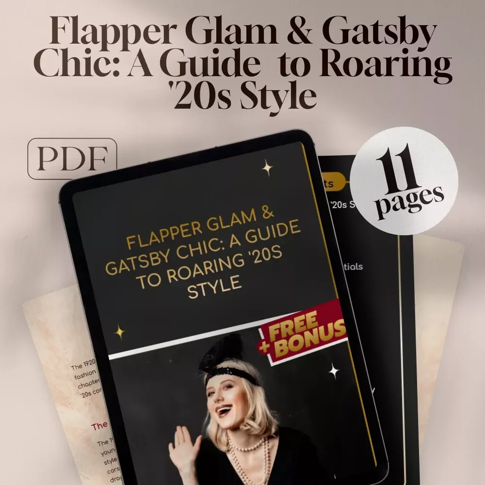 Flapper Glam & Gatsby Chic: A Guide to Roaring '20s Style | Digital Download eBook for Vintage Fashion Lovers, Flapper Clothing, and Gatsby Party Inspiration