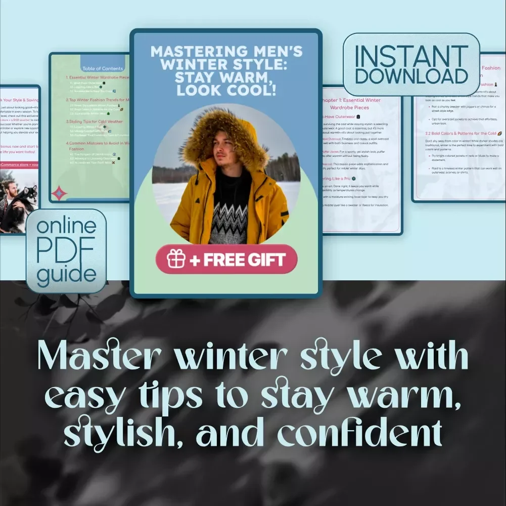 Mastering Men's Winter Style: Stay Warm, Look Cool! | Digital Guide to Mens Winter Fashion, Trends, and Layering Tips for Effortless Cold-Weather Style