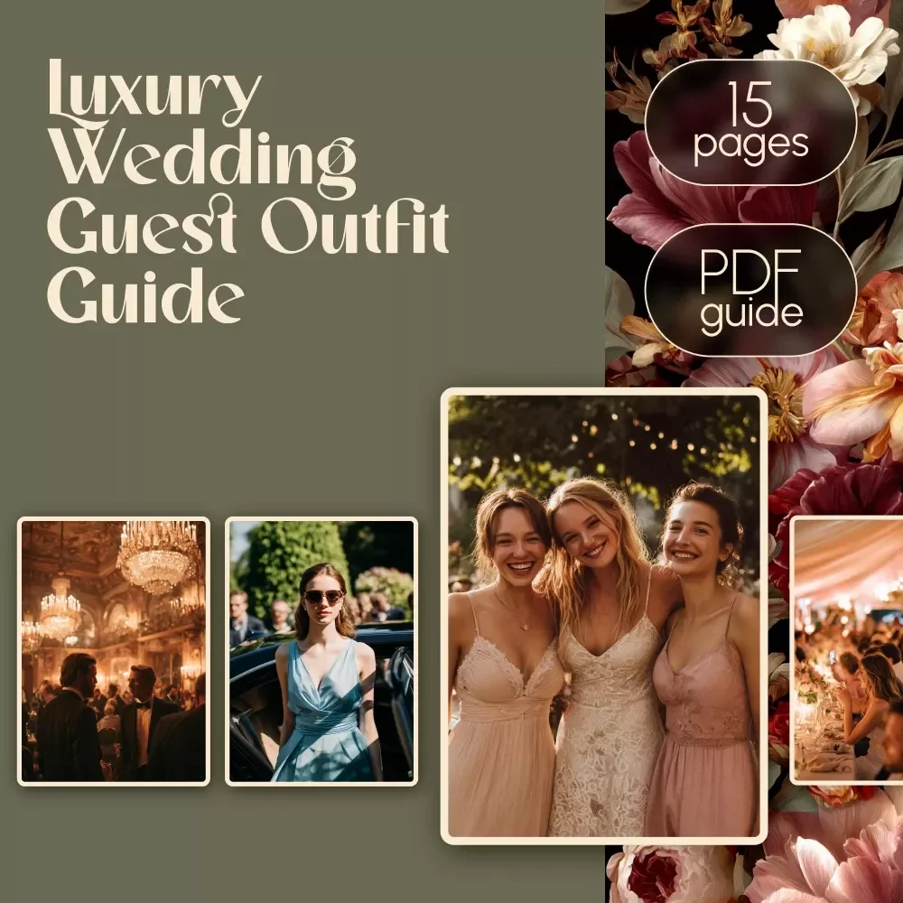 Luxury Wedding Guest Outfit Guide | Digital Download | Elegant Guest Dress Code & Style Tips | Formal Wedding eBook | Luxe Wedding Checklist PDF