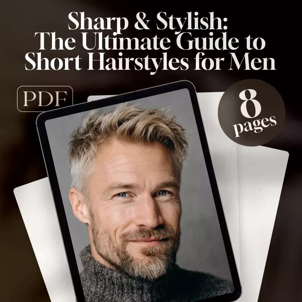 Sharp & Stylish: The Ultimate Guide to Short Hairstyles for Men | Digital Guide | Short Hair Styles for Men eBook | Men's Haircut Checklist