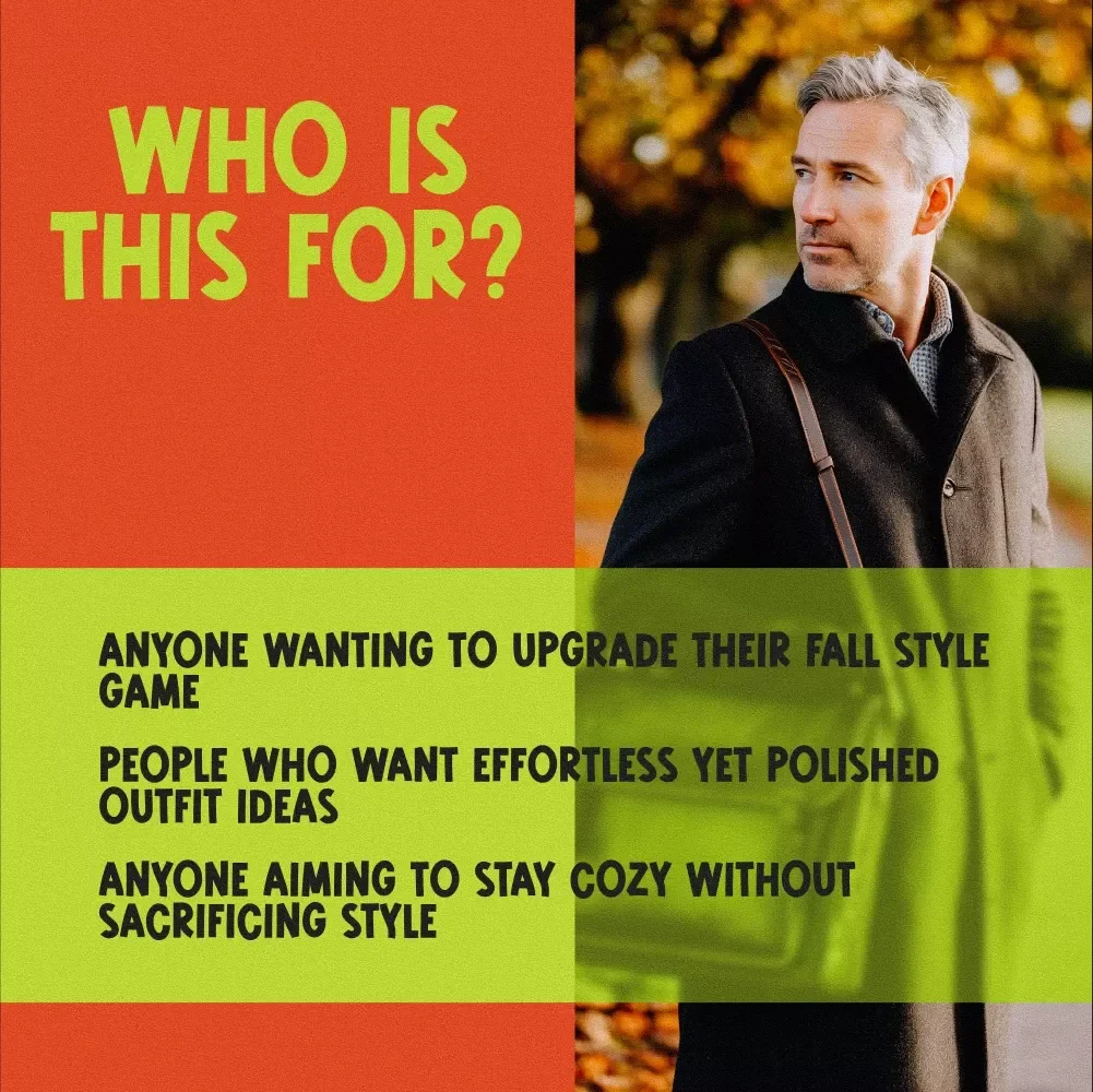 The Ultimate Men’s Fall Fashion Checklist: Stay Sharp & Cozy This Season! | Digital Download Wardrobe Guide for Autumn Style, Layering, & Men’s Fall Fashion Essentials