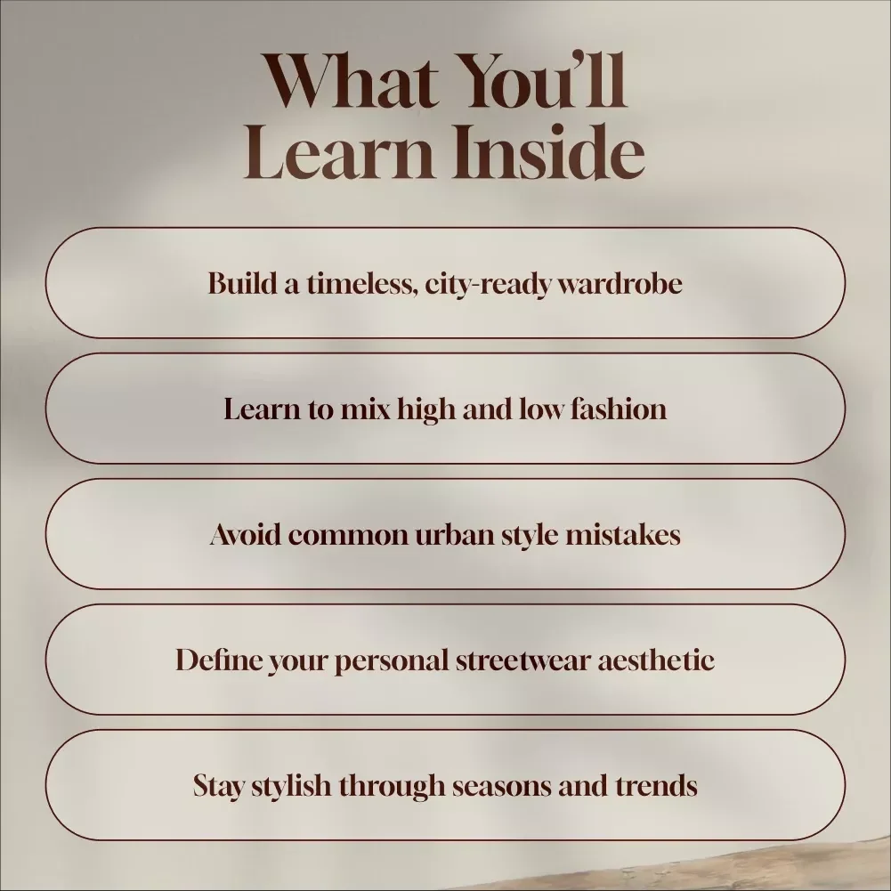 City Swagger: The Modern Guide to Urban Fashion | Digital Download Guide for Urban Fashion, Street Style Aesthetic, City Style Checklist, Fashion eBook PDF