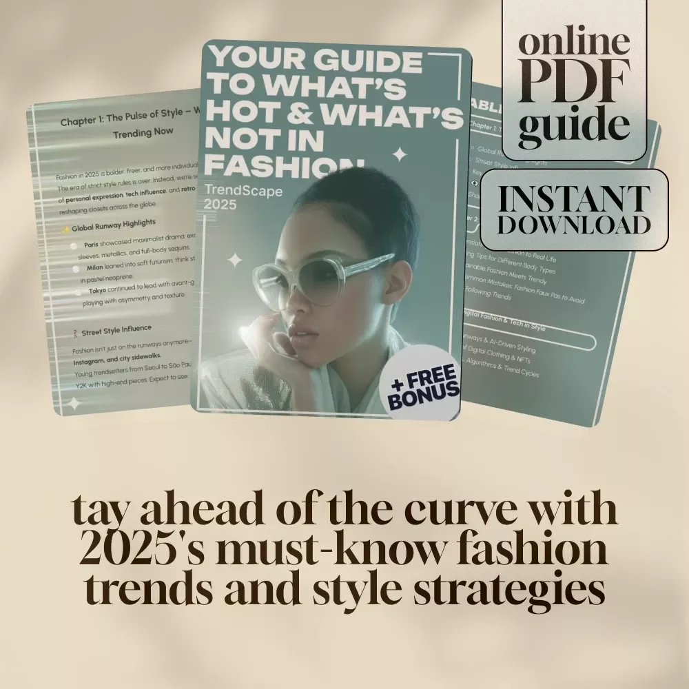 TrendScape 2025: Your Guide to What’s Hot & What’s Not in Fashion | Latest Fashion Trends Digital Guide | Fashion eBook PDF Download