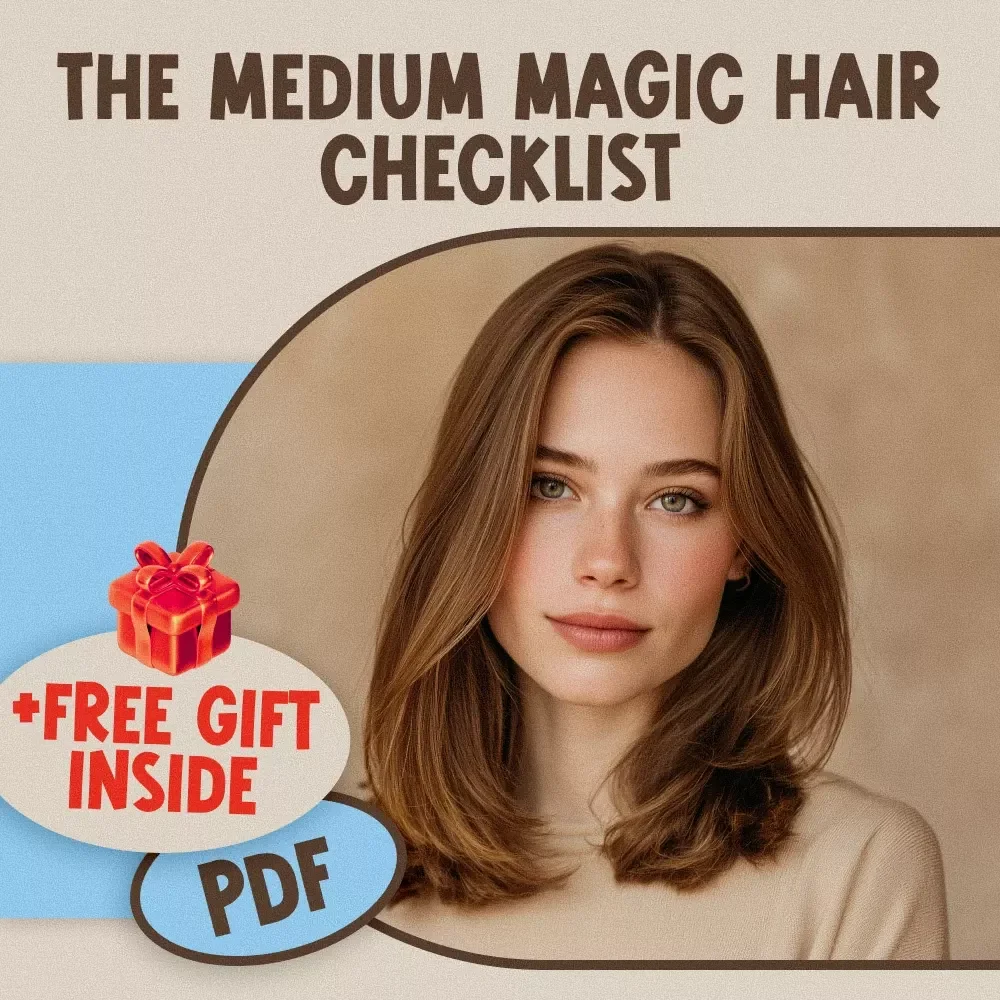 The Medium Magic Hair Checklist | Digital Download for Medium Hair Styles for Women | Hairstyle Guide, Styling Tips & Cut Inspiration