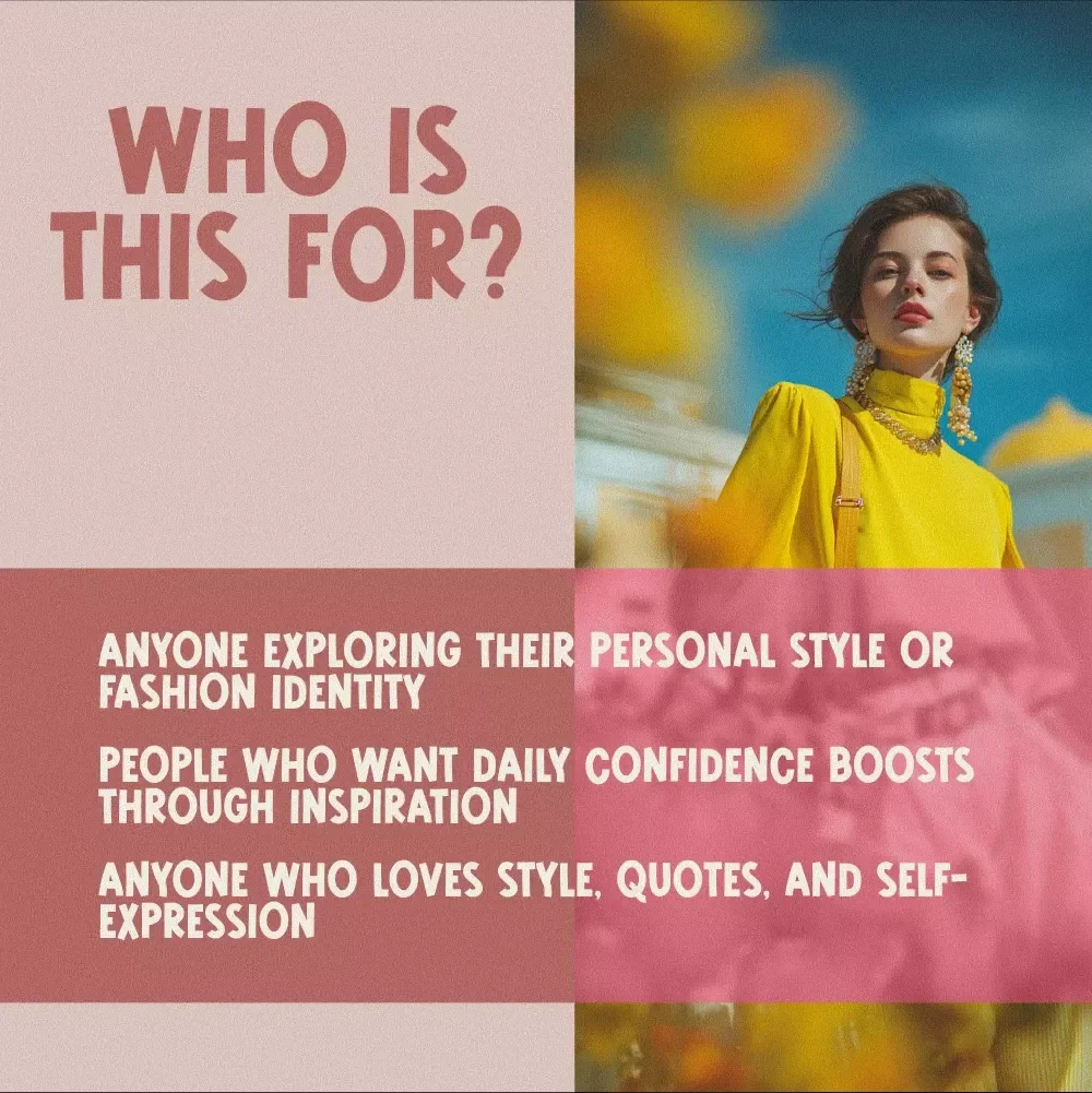 Speak Style: A Checklist of Fashion Quotes That Inspire Confidence | Style Fashion Quotes Digital Download, Printable Mood Board, Daily Inspiration