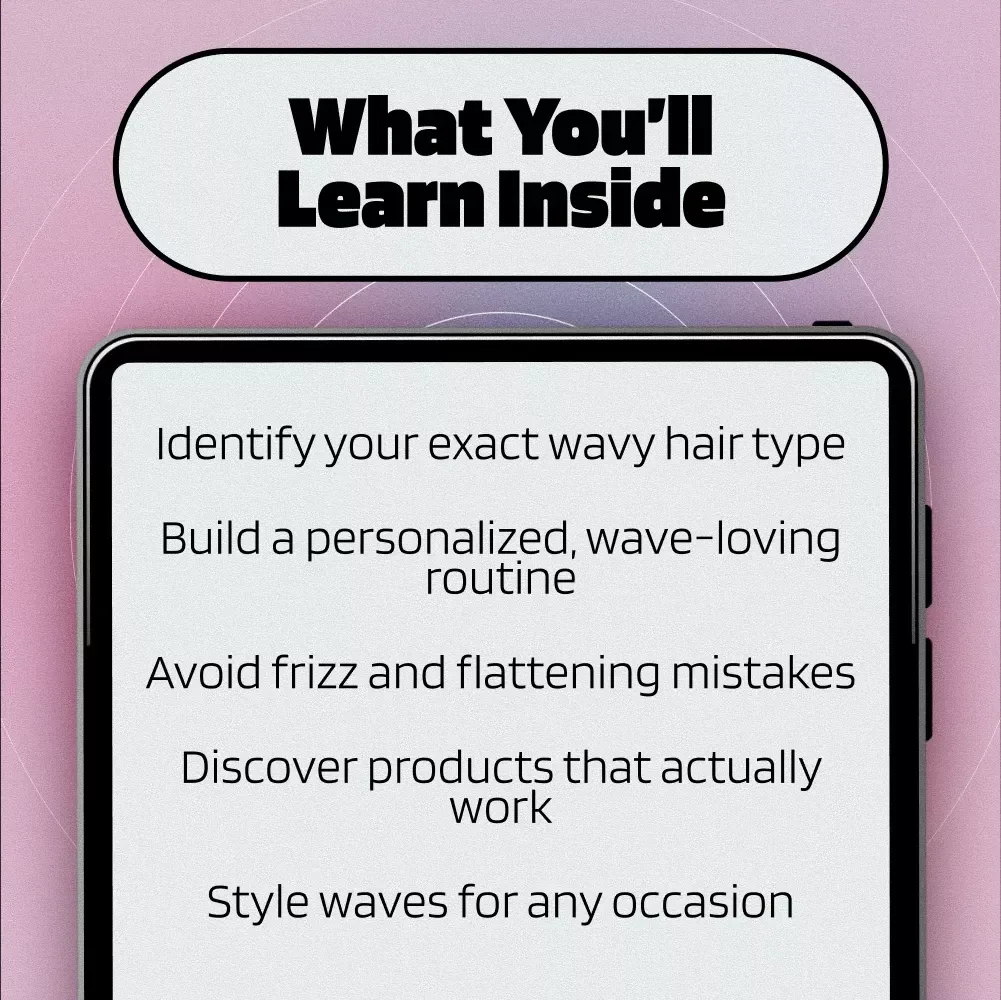 The Ultimate Guide to Stunning Wavy Hair | Digital Download for Perfect Wavy Hair Styles, Haircare Routine & Styling Tips