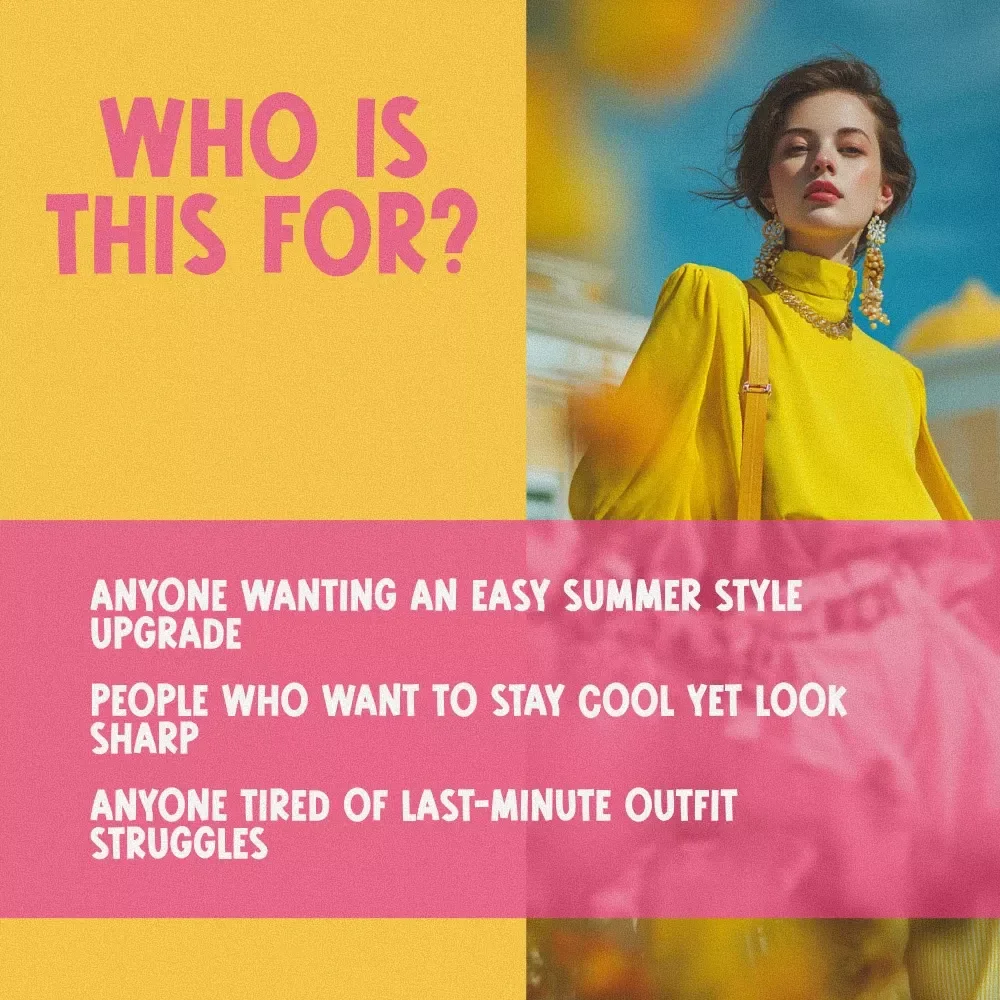 The Summer Style Checklist: Your Go-To Guide for Cool & Confident Looks | Fashion Ideas Summer Guide, Men's & Women's Summer Outfits, Digital Download
