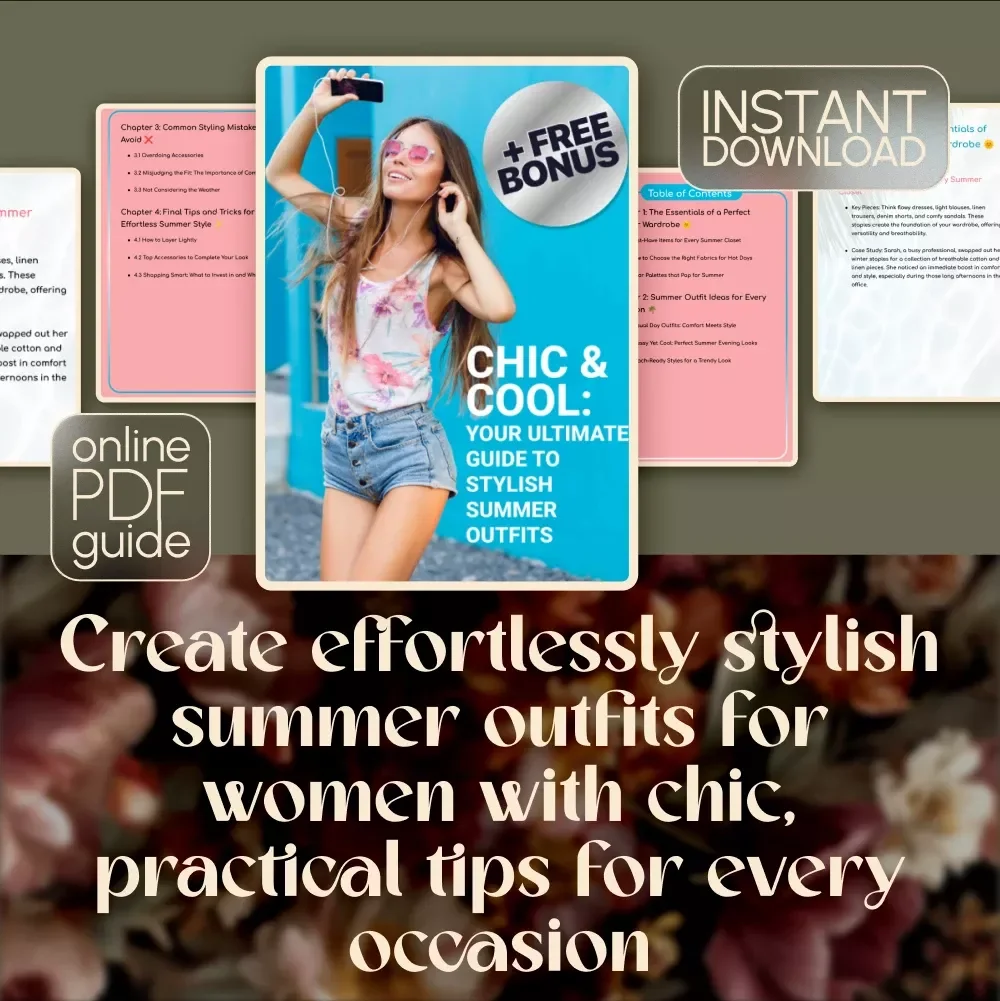 Chic & Cool: Your Ultimate Guide to Stylish Summer Outfits – Digital Download Guide for Effortless Summer Outfits for Women, Capsule Wardrobe Tips, and Trendy Looks