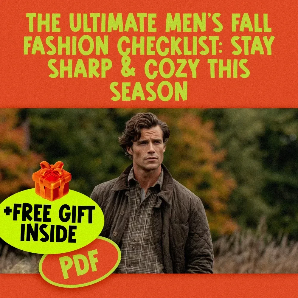 The Ultimate Men’s Fall Fashion Checklist: Stay Sharp & Cozy This Season! | Digital Download Wardrobe Guide for Autumn Style, Layering, & Men’s Fall Fashion Essentials