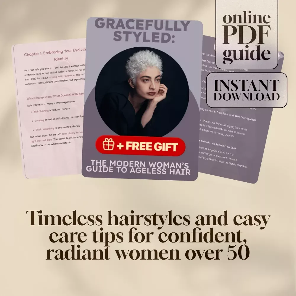 Gracefully Styled: The Modern Woman’s Guide to Ageless Hair – Digital Download Guide for Hair Styles for Older Women, Low-Maintenance Cuts, and Styling Tips